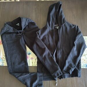 Cat & Jack Boys Cozy Black Fleece Set